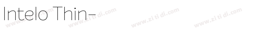 Intelo Thin字体转换